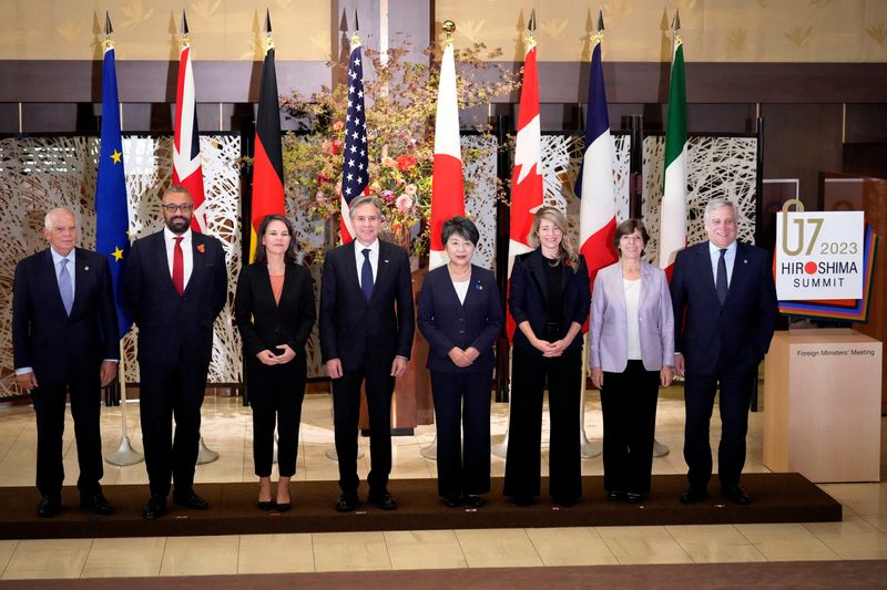 &copy; Reuters. Réunions ministérielles du G7, à Tokyo. /Photo prise le 8 novembre 2023/REUTERS/Eugene Hoshiko