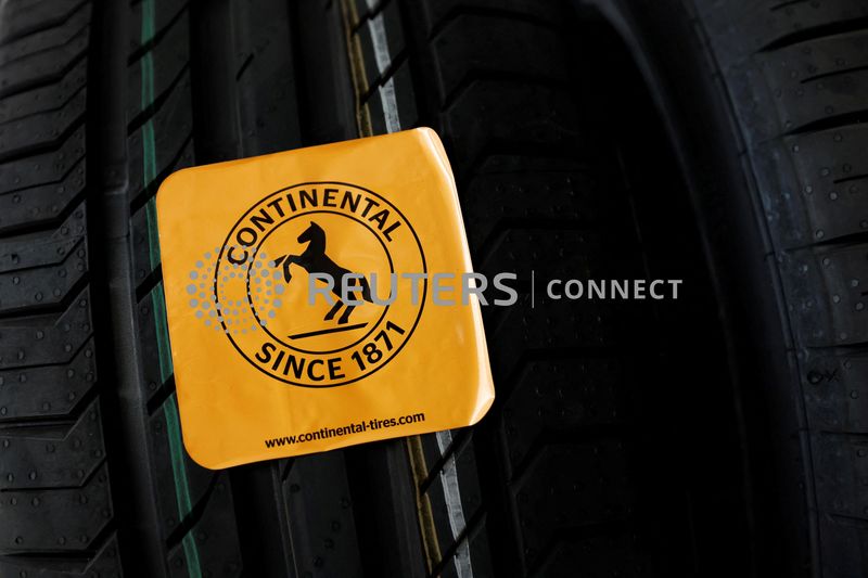 &copy; Reuters. Le logo Continental. /Photo prise le 18 février 2022/REUTERS/Benoit Tessier