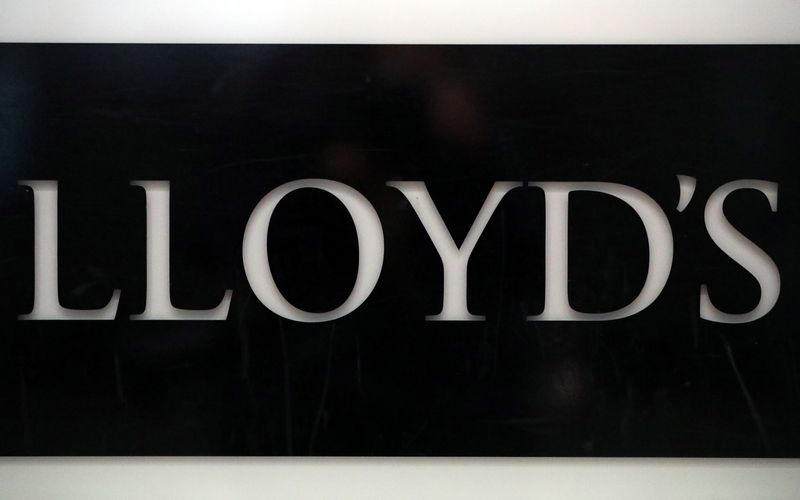 &copy; Reuters. Signage is seen inside the Lloyd's of London building in the City of London financial district in London, Britain, April 16, 2019. REUTERS/Hannah McKay/File photo