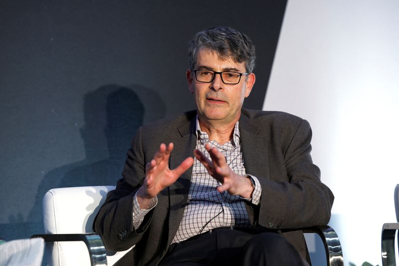 &copy; Reuters. Evangelos Simoudis, Managing Director of Synapse Partners, speaks during Reuters Events Automotive USA 2023 in Detroit, Michigan U.S., November 8, 2023. REUTERS/Rebecca Cook