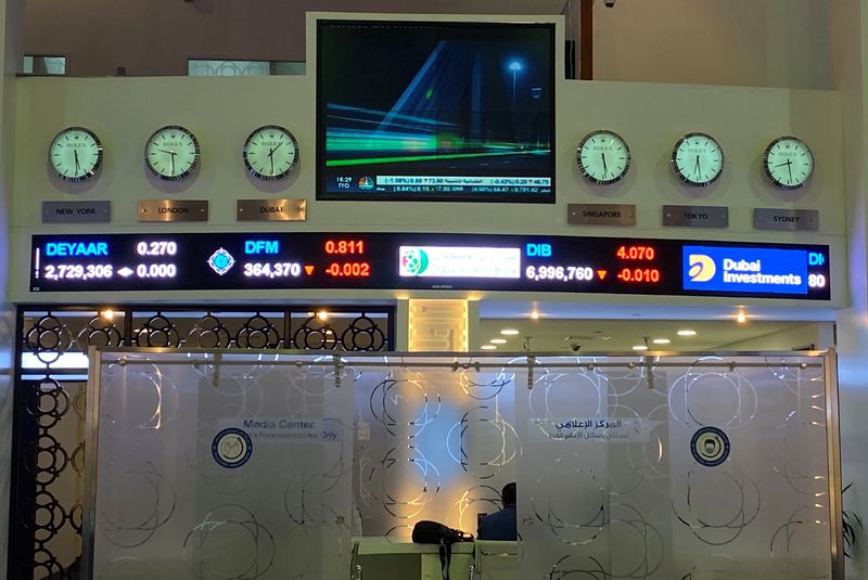 &copy; Reuters. Clocks showing the time in different cities of the world are pictured at the stock market, in Dubai, United Arab Emirates, November 5, 2020. REUTERS/Abdel Hadi Ramahi/File Photo