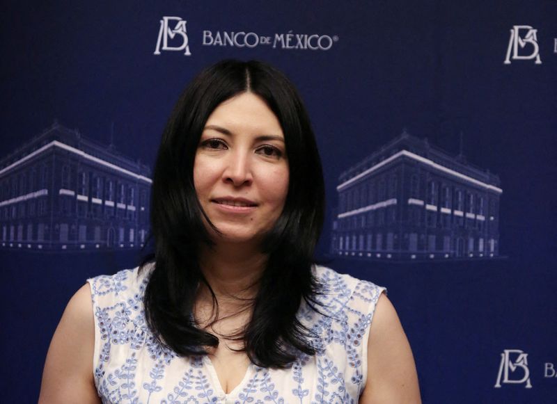 &copy; Reuters. FILE PHOTO: Mexico's Central Bank Governor Victoria Rodriguez Ceja poses for a picture during an interview with Reuters, Merida, Mexico, March 17, 2023. REUTERS/Lorenzo Hernandez/File Photo