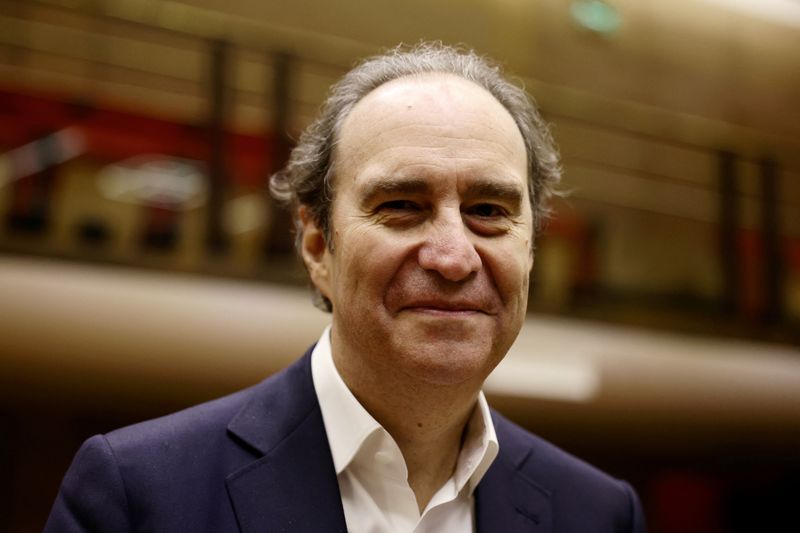 &copy; Reuters. FILE PHOTO: Xavier Niel, founder of French broadband Internet provider Iliad, arrives for a hearing on the concentration of media ownership in the country, at the French Senate in Paris, France, February 18, 2022. REUTERS/Sarah Meyssonnier/File Photo