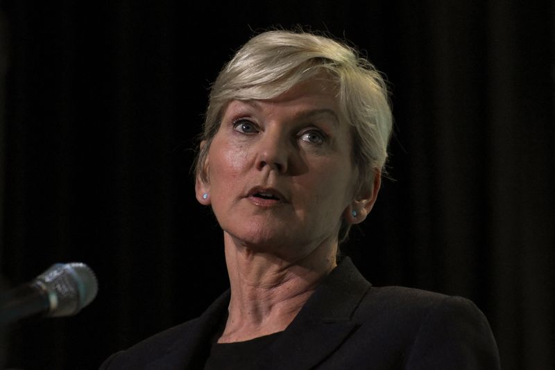 &copy; Reuters. U.S. Secretary of Energy Jennifer Granholm delivers a speech ahead of a conversation with Daniel Yergin, the vice chairman of S&P Global, during the CERAWeek energy conference in Houston, Texas, U.S., March 8, 2023.  REUTERS/Callaghan O'Hare/File Photo