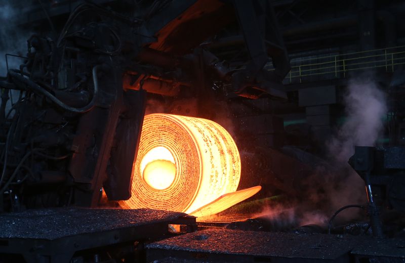 &copy; Reuters. 　米国の鉄鋼メーカーは来年第１・四半期に増益が予想される。ペンシルベニア州ファレルの製鋼所で２０１８年３月撮影(２０２３年　ロイター/Aaron Josefczyk)