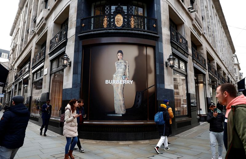 Britain's Burberry hit by slowdown in luxury spending