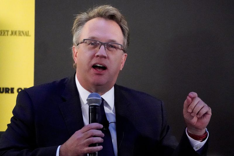 &copy; Reuters. FILE PHOTO: John Williams, Chief Executive Officer of the Federal Reserve Bank of New York, speaks at an event in New York, U.S., November 6, 2019. REUTERS/Carlo Allegri/File Photo