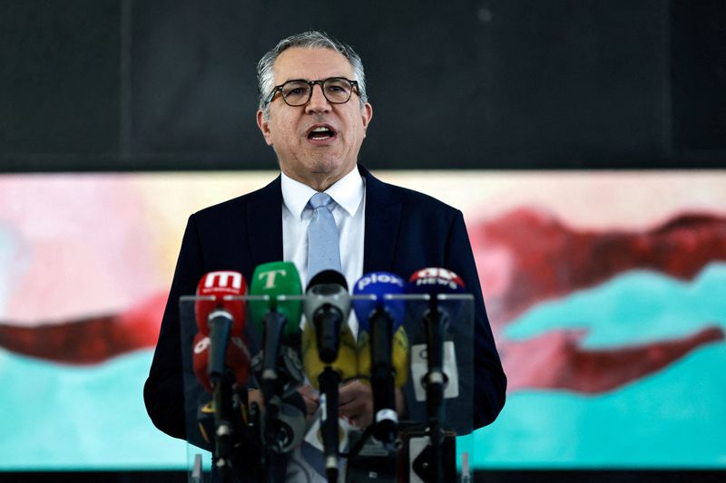 &copy; Reuters. FILE PHOTO: Brazil's Minister of Institutional Relations Alexandre Padilha speaks during a news conference in Brasilia, Brazil April 20, 2023. REUTERS/Ueslei Marcelino/File Photo