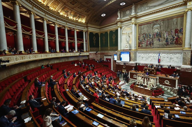 &copy; Reuters. L'hémicycle de l'Assemblée nationale, à Paris. /Photo prise le 23 octobre 2023/REUTERS/Stephanie Lecocq