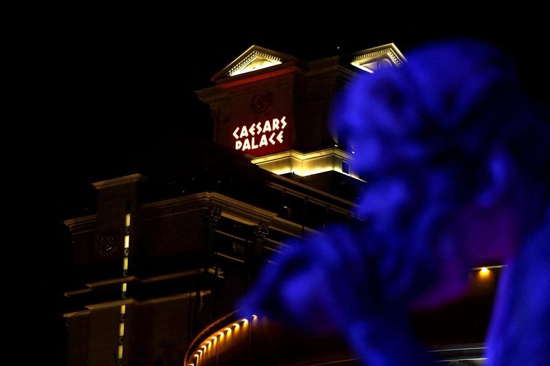 &copy; Reuters. FILE PHOTO: Caesars Palace Las Vegas Hotel and Casino is seen on the Las Vegas Strip in Las Vegas, Nevada, U.S. February 26, 2018.  REUTERS/Darrin Zammit Lupi/File Photo