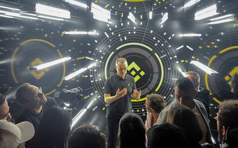 &copy; Reuters. Cryptocurrency exchange Binance founder and CEO Changpeng Zhao speaks at a Binance fifth anniversary event in Paris, France, July 8, 2022.  To match Special Report FINTECH-CRYPTO/BINANCE-ZHAO   REUTERS/Tom Wilson/File Photo