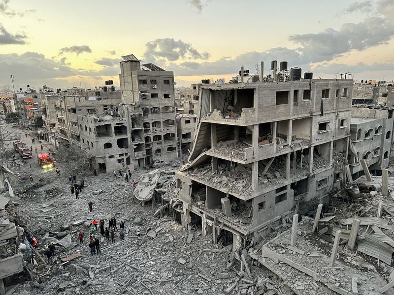 &copy; Reuters. Campo de refugiados Jabalia, norte de Gaza, sob ataque de Israel
 21/11/2023   REUTERS/Abed Sabah
