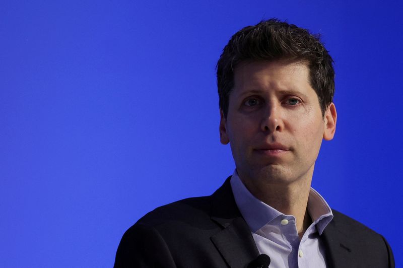 © Reuters. FILE PHOTO: Sam Altman attends the Asia-Pacific Economic Cooperation (APEC) CEO Summit in San Francisco, California, U.S. November 16, 2023. REUTERS/Carlos Barria/File Photo