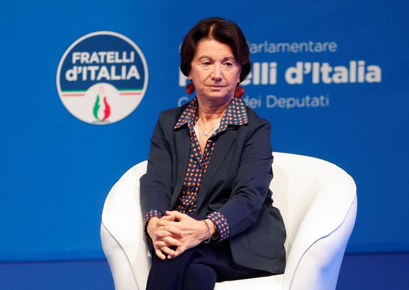 &copy; Reuters. Ministra italiana da Família, Eugenia Roccella
22/10/2023
REUTERS/Remo Casilli