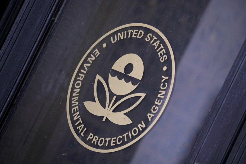 &copy; Reuters. Signage is seen at the headquarters of the United States Environmental Protection Agency (EPA) in Washington, D.C., U.S., May 10, 2021. REUTERS/Andrew Kelly