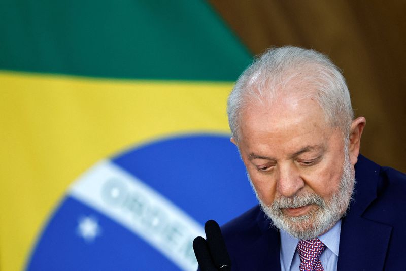 &copy; Reuters. Presidente Luiz Inácio Lula da Silva em Brasília
01/11/2023
REUTERS/Adriano Machado/File Photo