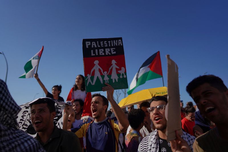 Cuba stages pro-Palestine march past US embassy in Havana