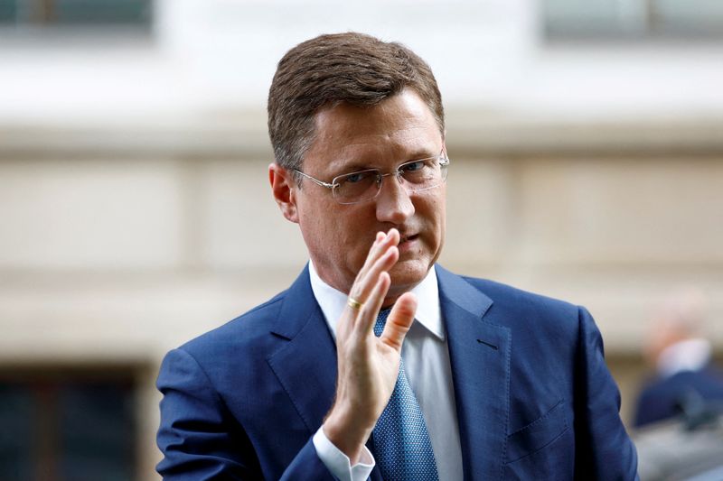 &copy; Reuters. Deputy Prime Minister of Russia Alexander Novak gestures at the Organisation of the Petroleum Exporting Countries (OPEC) headquarters in Vienna, Austria October 5, 2022. REUTERS/Lisa Leutner/File Photo