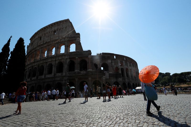 &copy; Reuters. Le Colisée à Rome, en Italie. /Photo prise le 21 août 2023/REUTERS/Remo Casilli