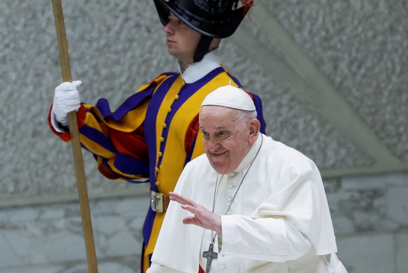 &copy; Reuters. Papa Francisco no Vaticano
 29/11/2023   REUTERS/Remo Casilli
