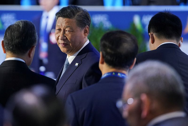 &copy; Reuters. Chinese President Xi Jinping attends the Leaders Retreat at the Asia-Pacific Economic Cooperation (APEC) summit in San Francisco, California, U.S., November 17, 2023. REUTERS/Kevin Lamarque