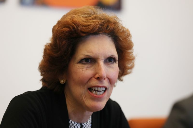 &copy; Reuters. Loretta Mester, president of the Federal Reserve Bank of Cleveland, speaks during an interview in Manhattan, New York, U.S., August 15, 2017. Picture taken August 15, 2017.  REUTERS/Shannon Stapleton/File Photo