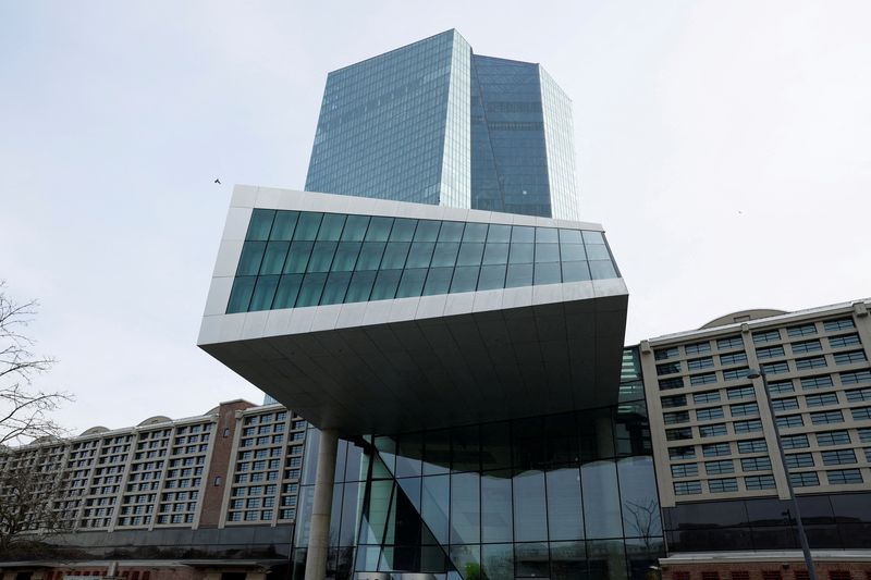 &copy; Reuters. FILE PHOTO: A view of the European Central Bank (ECB) headquarters in Frankfurt, Germany March 16, 2023. REUTERS/Heiko Becker/File Photo