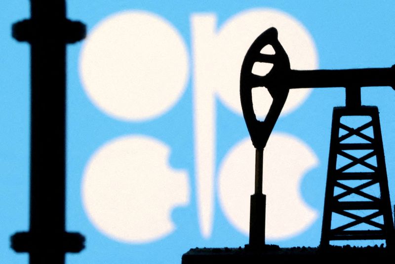 &copy; Reuters. Ilustração com logo da Opep. REUTERS/Dado Ruvic