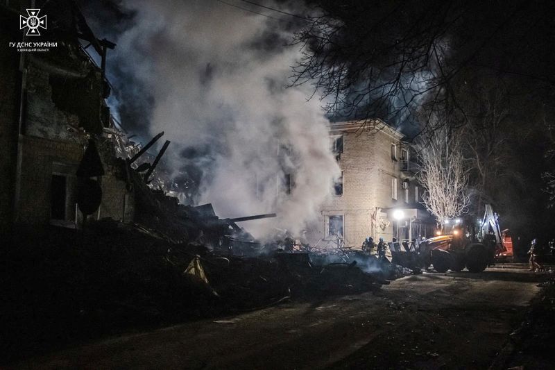 &copy; Reuters. Ataque russo em Novohrodivka
 30/11/2023   Divulgação via REUTERS