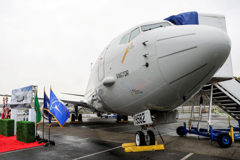 &copy; Reuters. Cerimônia de entrega da primeira aeronave P-8A Poseidon para a Noruega, em Seattle
18/11/2021
REUTERS/Jason Redmond