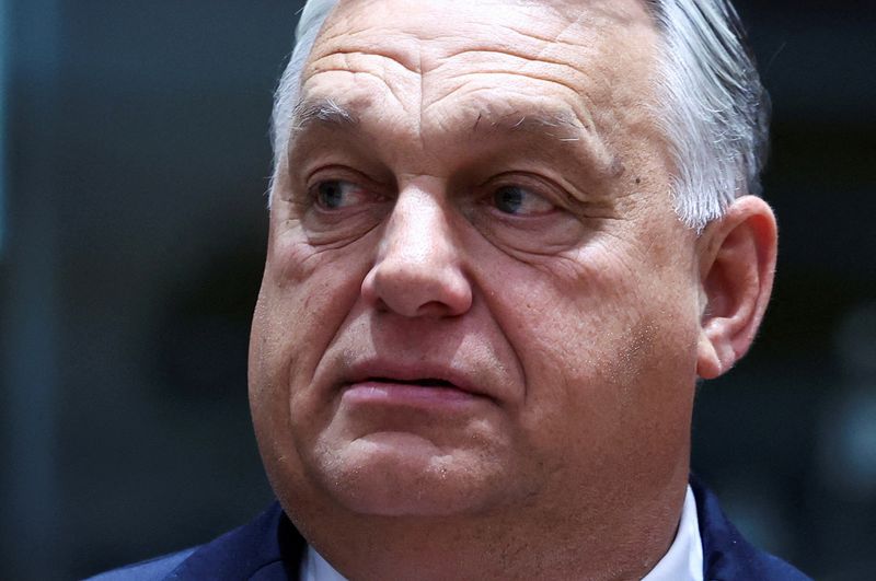 &copy; Reuters. FILE PHOTO:  Hungarian Prime Minister Viktor Orban attends the European Union leaders summit, in Brussels, Belgium October 26, 2023. REUTERS/Yves Herman/File Photo