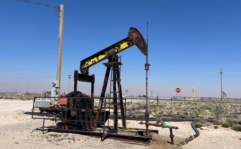 &copy; Reuters. FILE PHOTO: An oil pump jack is seen in the Loco Hills region, New Mexico, U.S., April 6, 2023. REUTERS/Liz Hampton/File Photo