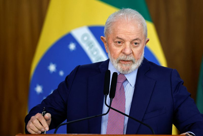 &copy; Reuters. Presidente Lula durante entrevista coletiva à imprensa em Brasília
REUTERS/Adriano Machado