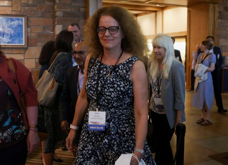 &copy; Reuters. FOTO DE ARCHIVO: Isabel Schnabel, miembro del consejo del Banco Central Europeo, en el Simposio Económico de Jackson Hole, a las afueras de Jackson, Wyoming, Estados Unidos. 25 de agosto de 2022. REUTERS/Jim Urquhart