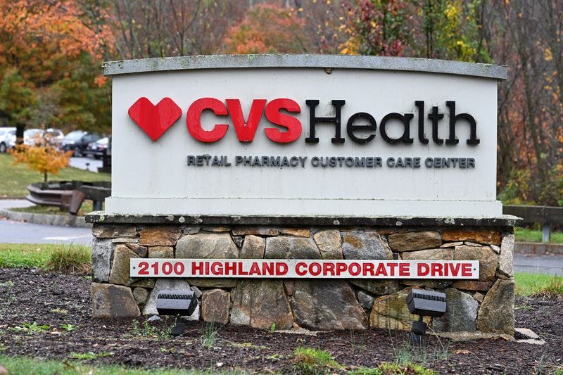 &copy; Reuters. FILE PHOTO: A general view shows a sign of CVS Health Retail Pharmacy Customer Care Center, at CVS headquarters of CVS Health Corp in Woonsocket, Rhode Island, U.S. October 30, 2023. REUTERS/Faith Ninivaggi/File Photo