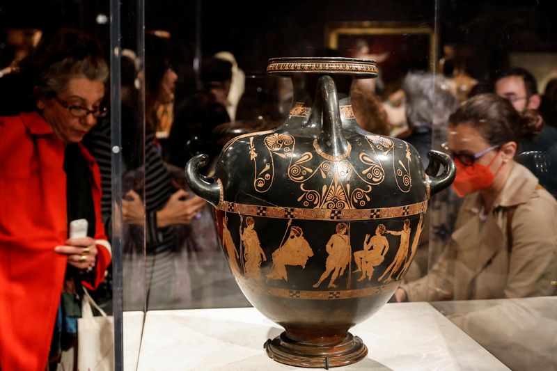 &copy; Reuters. Museu Britânico empresta vaso antigo para exposição do Museu da Acrópole
05/12/2023
REUTERS/Louisa Gouliamaki