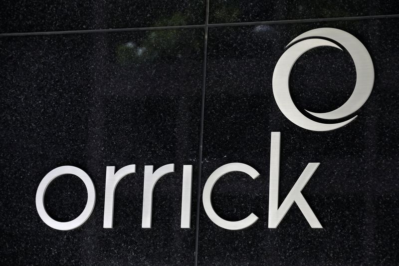 &copy; Reuters. Signage is seen outside of the law firm Orrick, Herrington & Sutcliffe, LLP in Washington, D.C., U.S., August 30, 2020. REUTERS/Andrew Kelly/File Photo