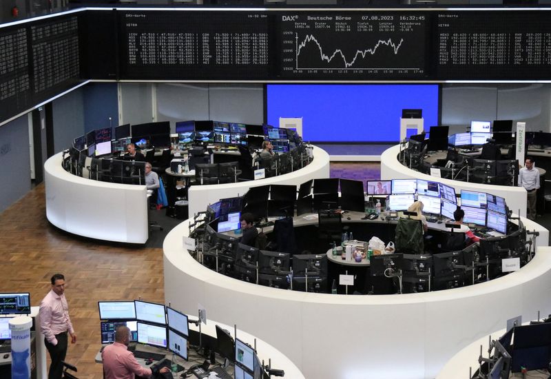 &copy; Reuters. Bolsa de Frankfurt, na Alemanha
07/08/2023
REUTERS/Equipe