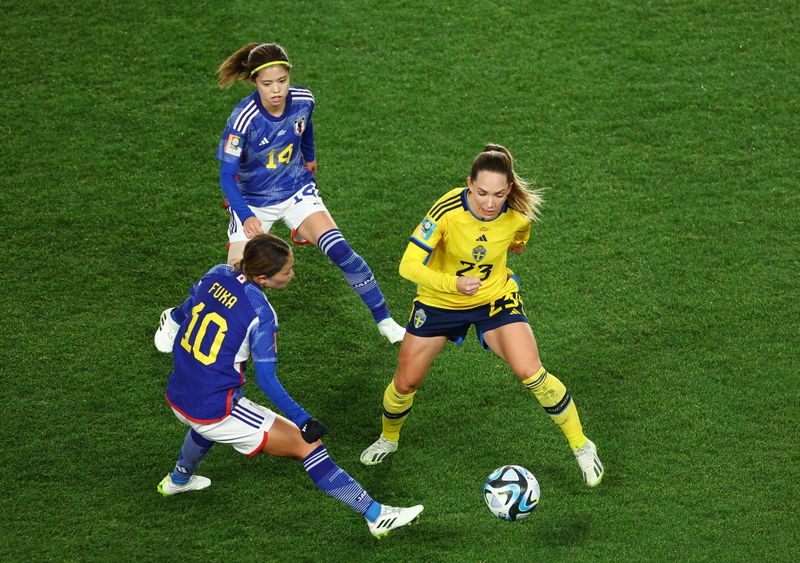 &copy; Reuters. 　ＵＥＦＡは６日、女子サッカーにおける膝の前十字靭帯負傷に関してより深い理解を得ることを目的に、専門の委員会を設置すると発表した。写真は今年開催の女子Ｗ杯。８月にニュージ