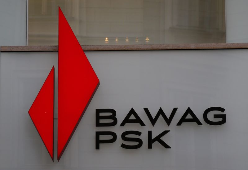 &copy; Reuters. FILE PHOTO: The logo of BAWAG PSK Bank is pictured on one of its branches in Vienna, Austria, March 2, 2016.   REUTERS/Leonhard Foeger/File Photo