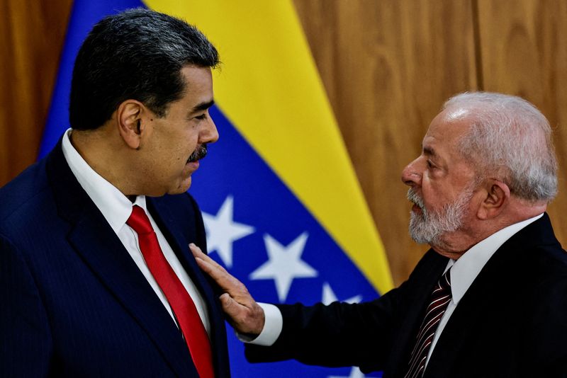 &copy; Reuters. Presidentes Lula e Maduro durante encontro em Brasília
29/05/2023
REUTERS/Ueslei Marcelino