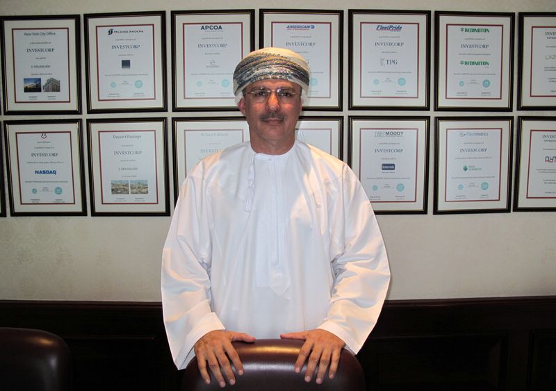 &copy; Reuters. FILE PHOTO: Mohammed Mahfoodh Alardhi, Executive Chairman of Investcorp, poses for a photo during an interview with Reuters in Abu Dhabi, United Arab Emirates October 1, 2017. REUTERS/Saeed Azhar/File Photo