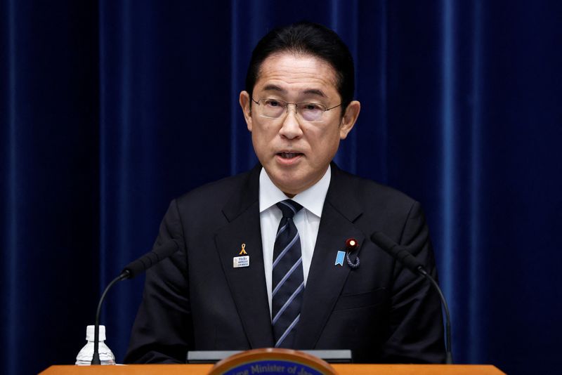 &copy; Reuters. Primeiro-ministro japonês, Fumio Kishida
02/11/2023
Kiyoshi Ota/Pool via REUTERS