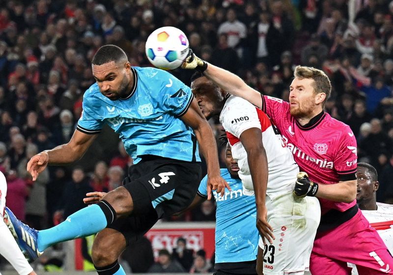 &copy; Reuters. Partida Stuttgart x Bayer Leverkusen pela liga alemã
10/12/2023
REUTERS/Angelika Warmuth