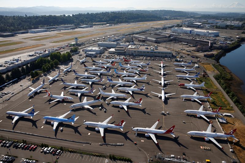&copy; Reuters. Aeronaves Boeing 737 MAX em Seattle, nos EUA
01/07/2019
REUTERS/Lindsey Wasson