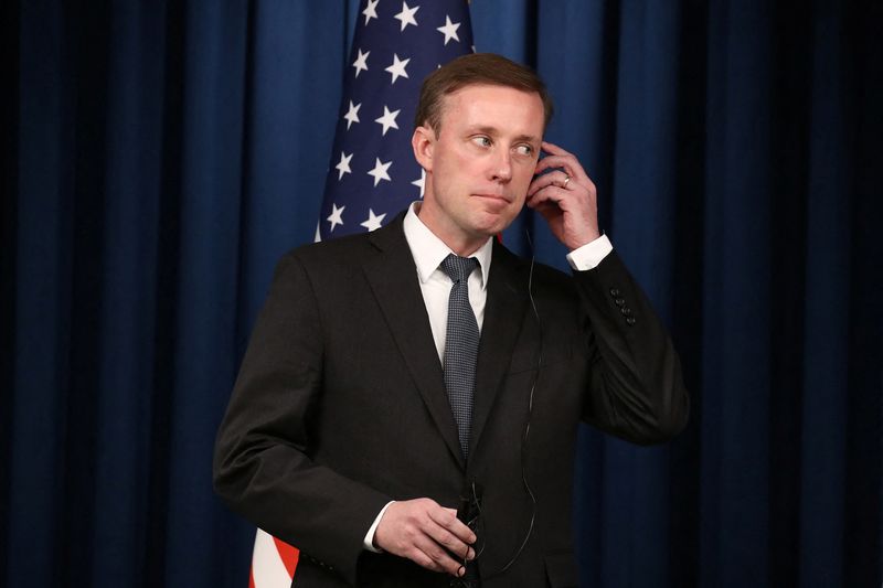 &copy; Reuters. U.S. National Security Advisor Jake Sullivan attends the joint press conference at the presidential office, in Seoul, South Korea on December 09, 2023.    Chung Sung-Jun/Pool via REUTERS/File Photo