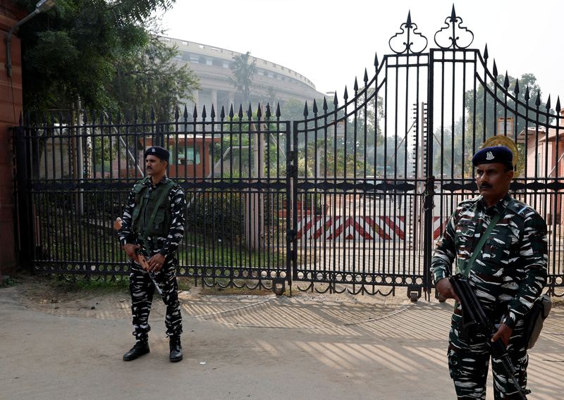 India police file terrorism charges against four over parliament security breach