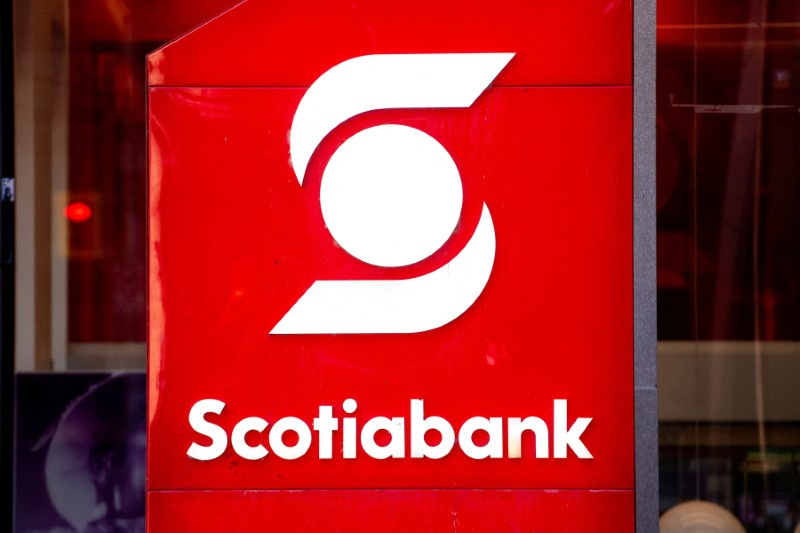 &copy; Reuters. FILE PHOTO: A sign for The Bank of Nova Scotia, operating as Scotiabank, in Toronto, Ontario, Canada, Dec. 13, 2021. REUTERS/Carlos Osorio/File Photo