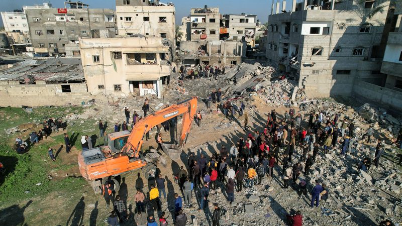 &copy; Reuters. Ataque israelense em Rafah
 19/12/2023   REUTERS/Shadi Tabatibi
