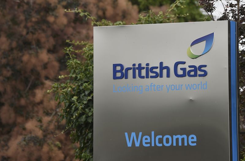 &copy; Reuters. FILE PHOTO: A British Gas sign is seen outside its offices in Staines in southern England, July 31, 2014. REUTERS/Toby Melville /File photo